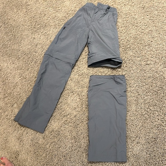 Columbia youth gray sz Medium (10/12) zip-off Omni Shade performance pants - Picture 5 of 14
